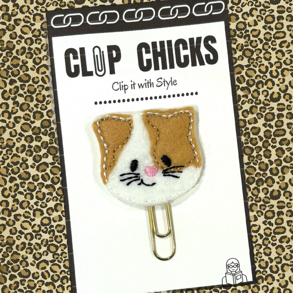 Clip Chicks' Kitty Cat novelty paper clip is shown in its package.