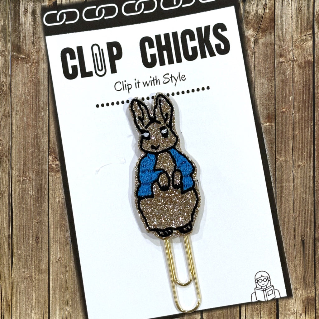 Clip chicks' peter Rabbit novelty paper clip.