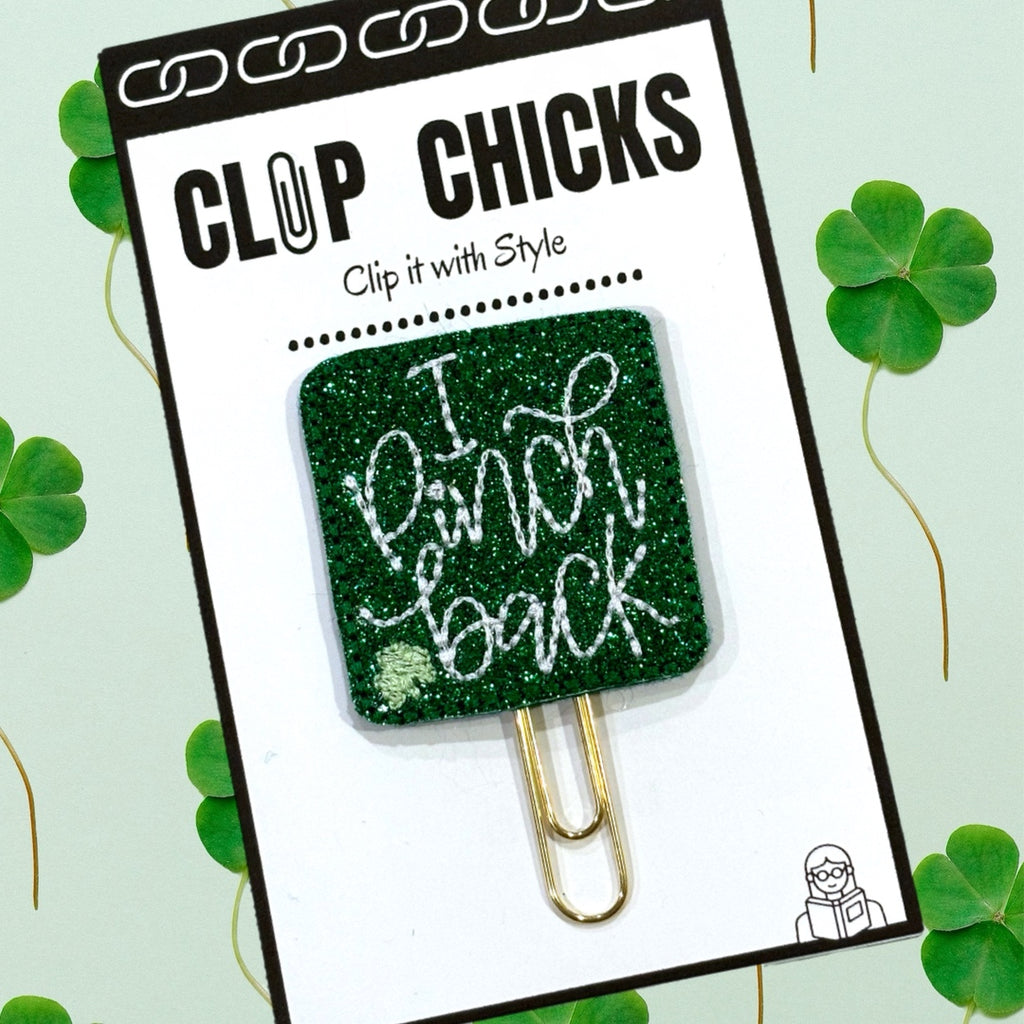 Clip Chicks' I Pinch Back paper clip is shown in its package.