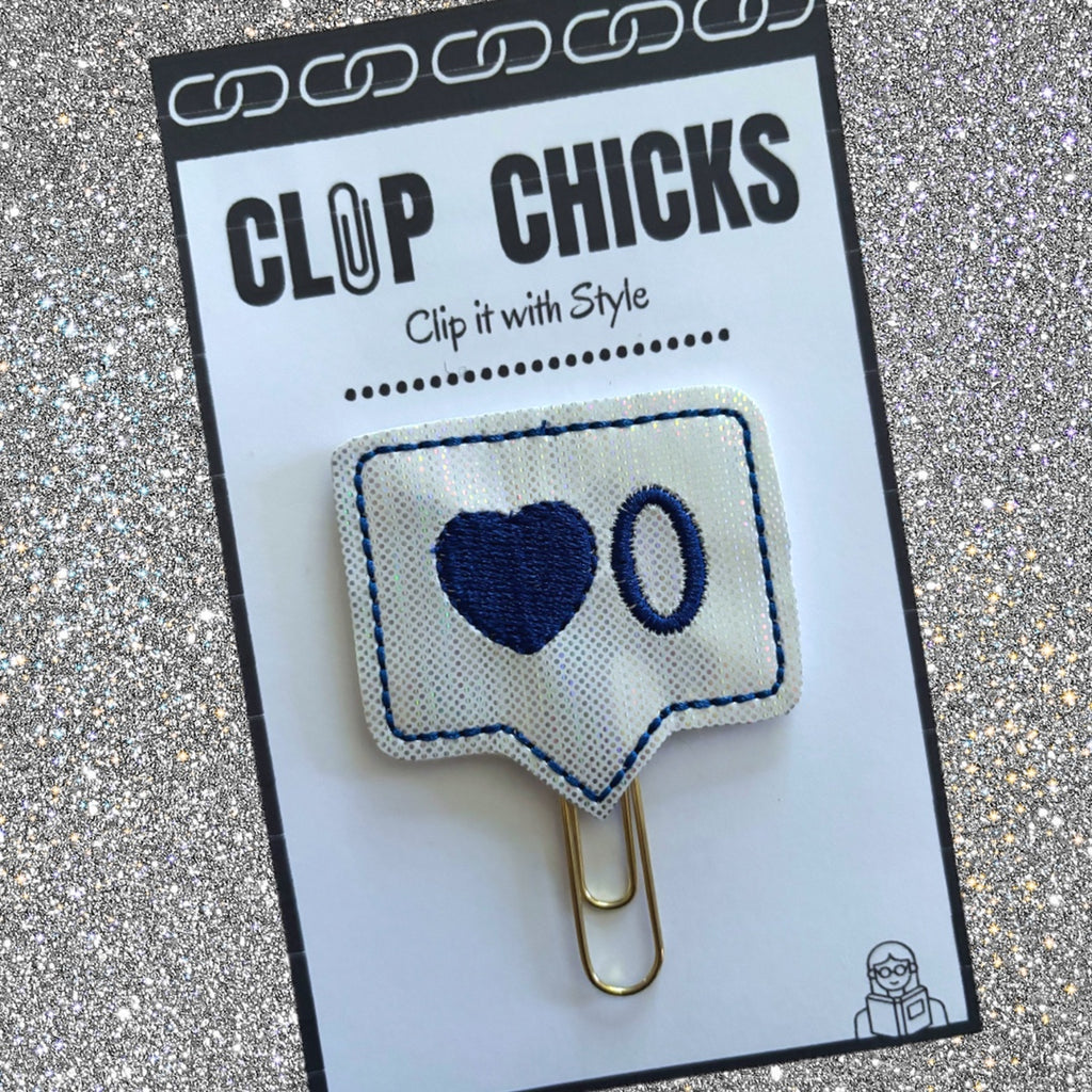 Clip Chicks' No Love novelty paper clip is shown in its package.