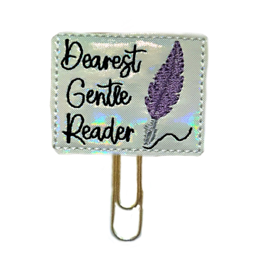 Dearest Gentle Reader novelty paper clip for the Bridgerton fan.