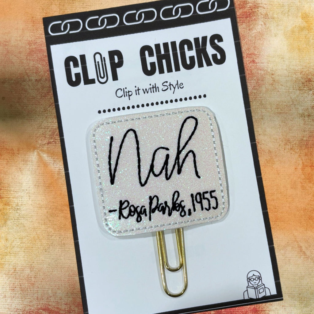 Clip Chicks' Nah novelty paper clip in its package.