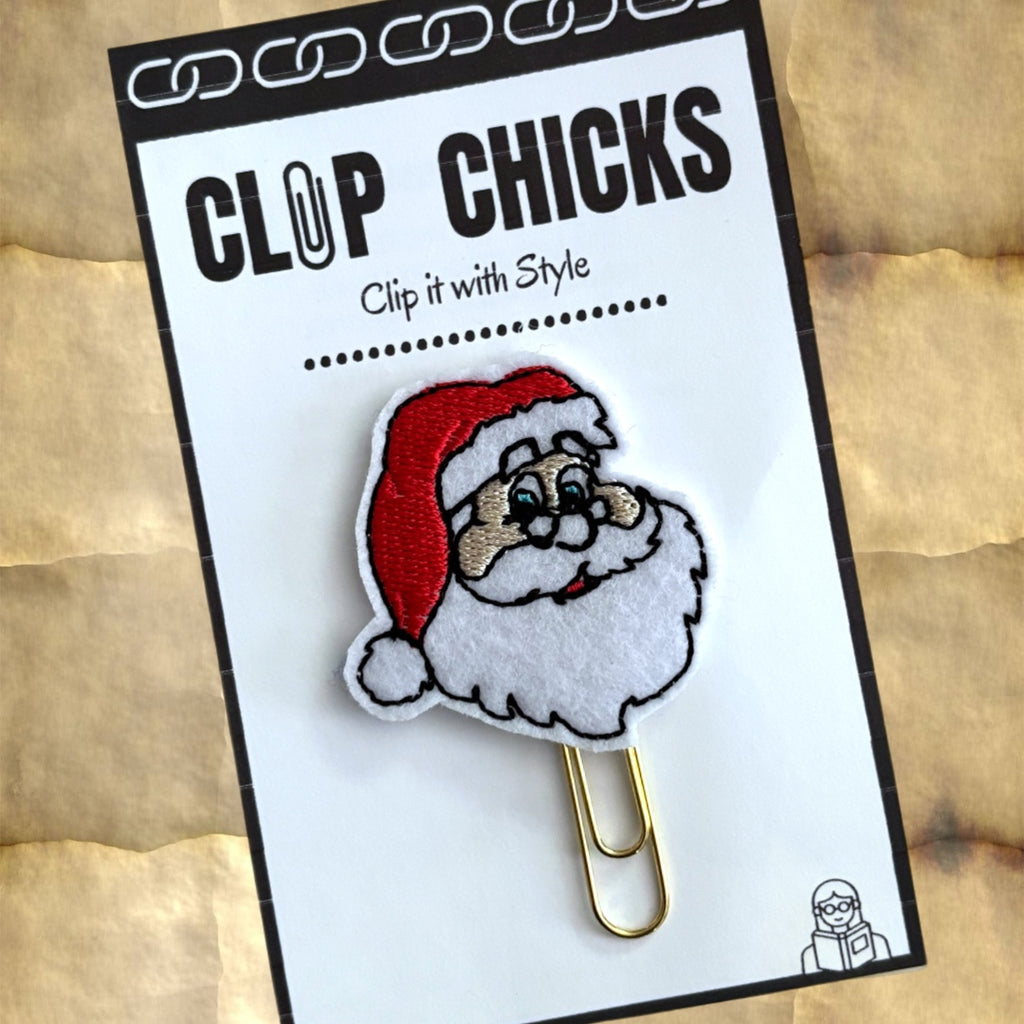 Clip Chicks' Santa novelty paper clip is shown in its package