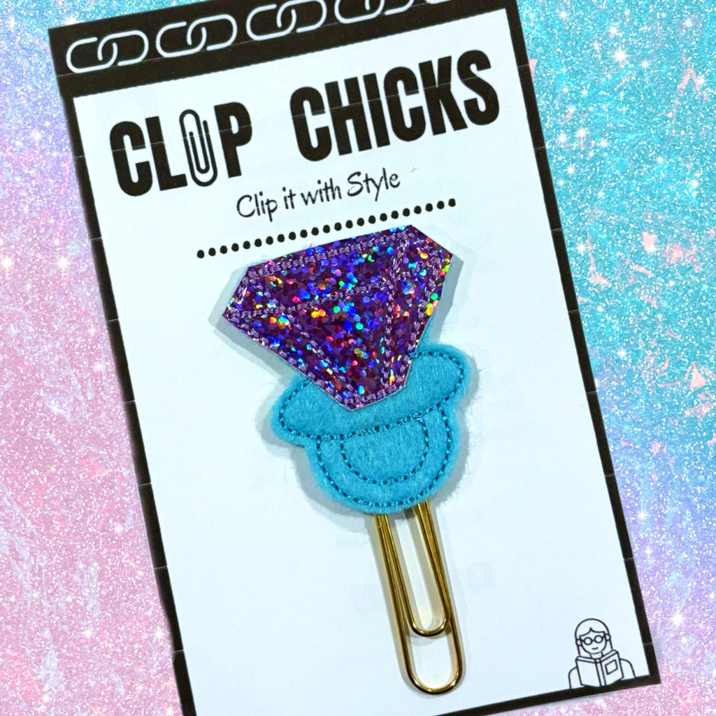 Clip Chicks' Ring Pop novelty paper clip is shown in its package.