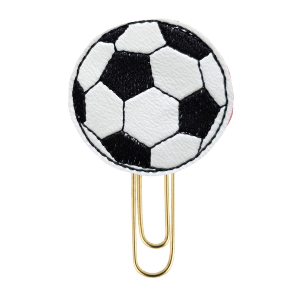 Soccer Ball novelty paper clip from Clip Chicks is shown.