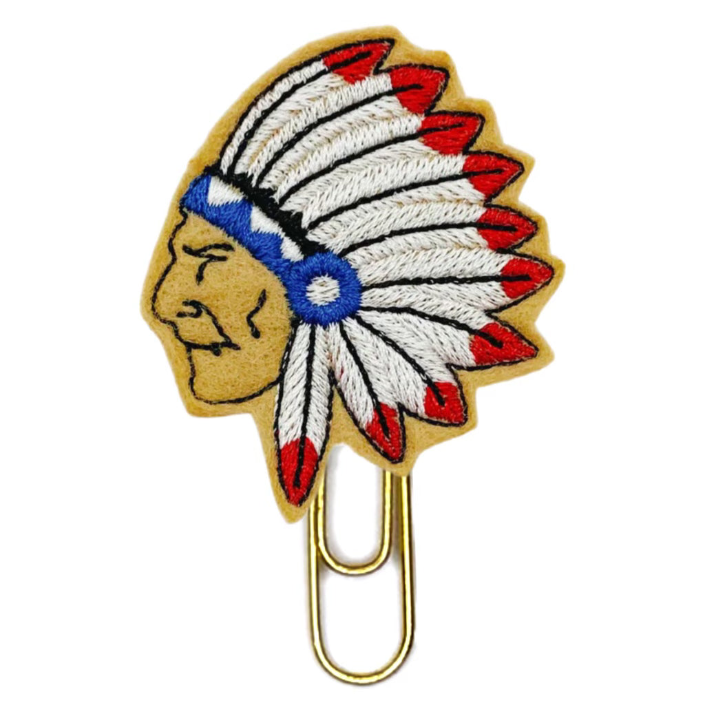 Native American novelty paper clip.