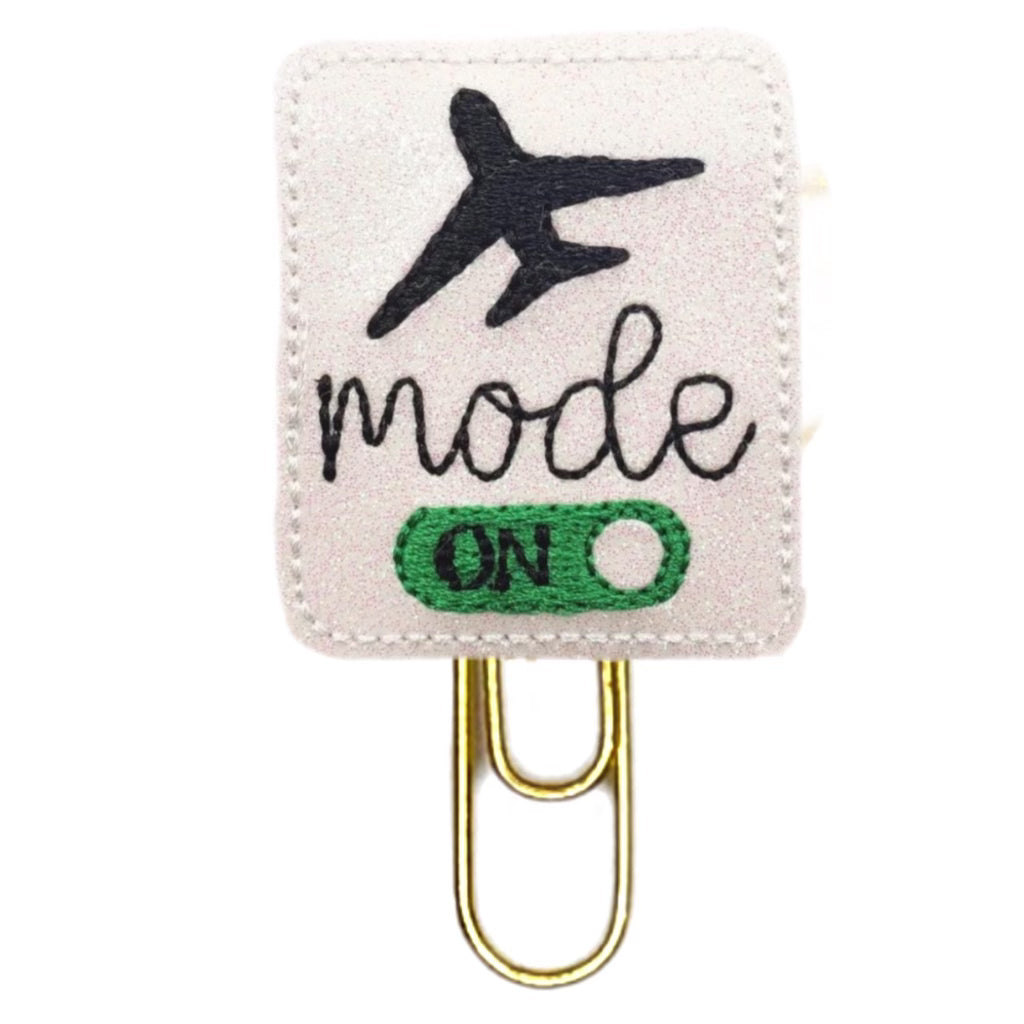 Clip Chicks' Airplane Mode novelty paper clip is shown against a white background.