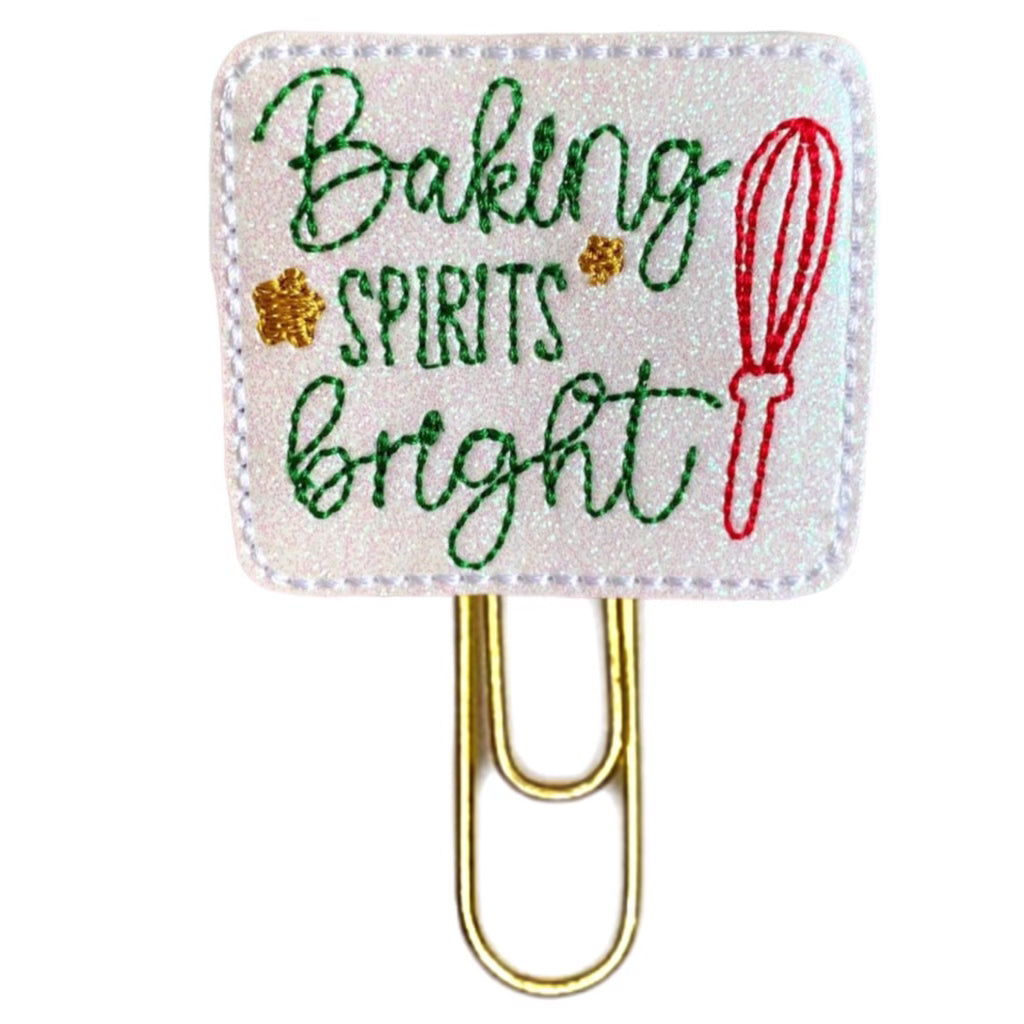 Baking Spirits Bright novelty paper clip.