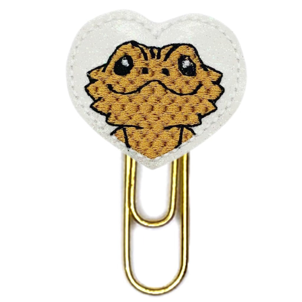 Clip Chicks' Bearded Dragon novelty paper clip is shown against a white background.