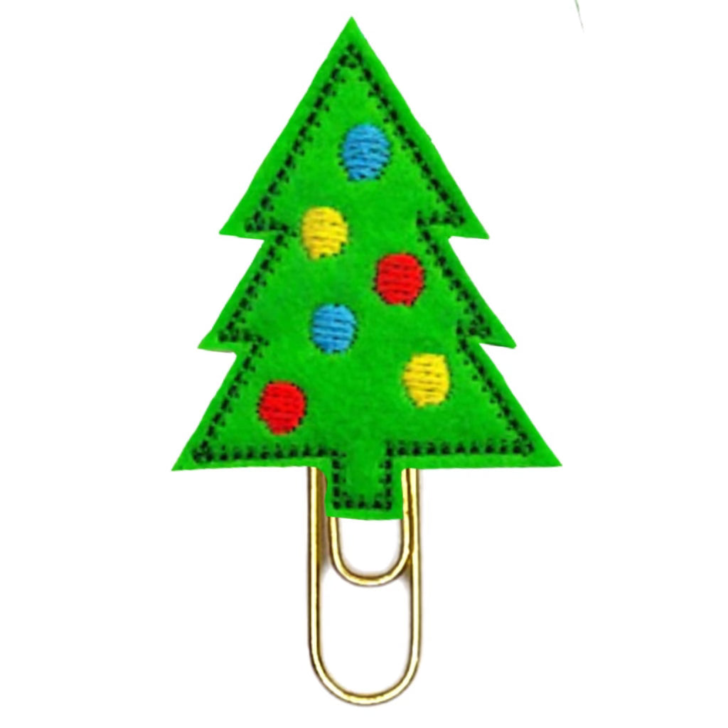 Christmas tree novelty paper clip.