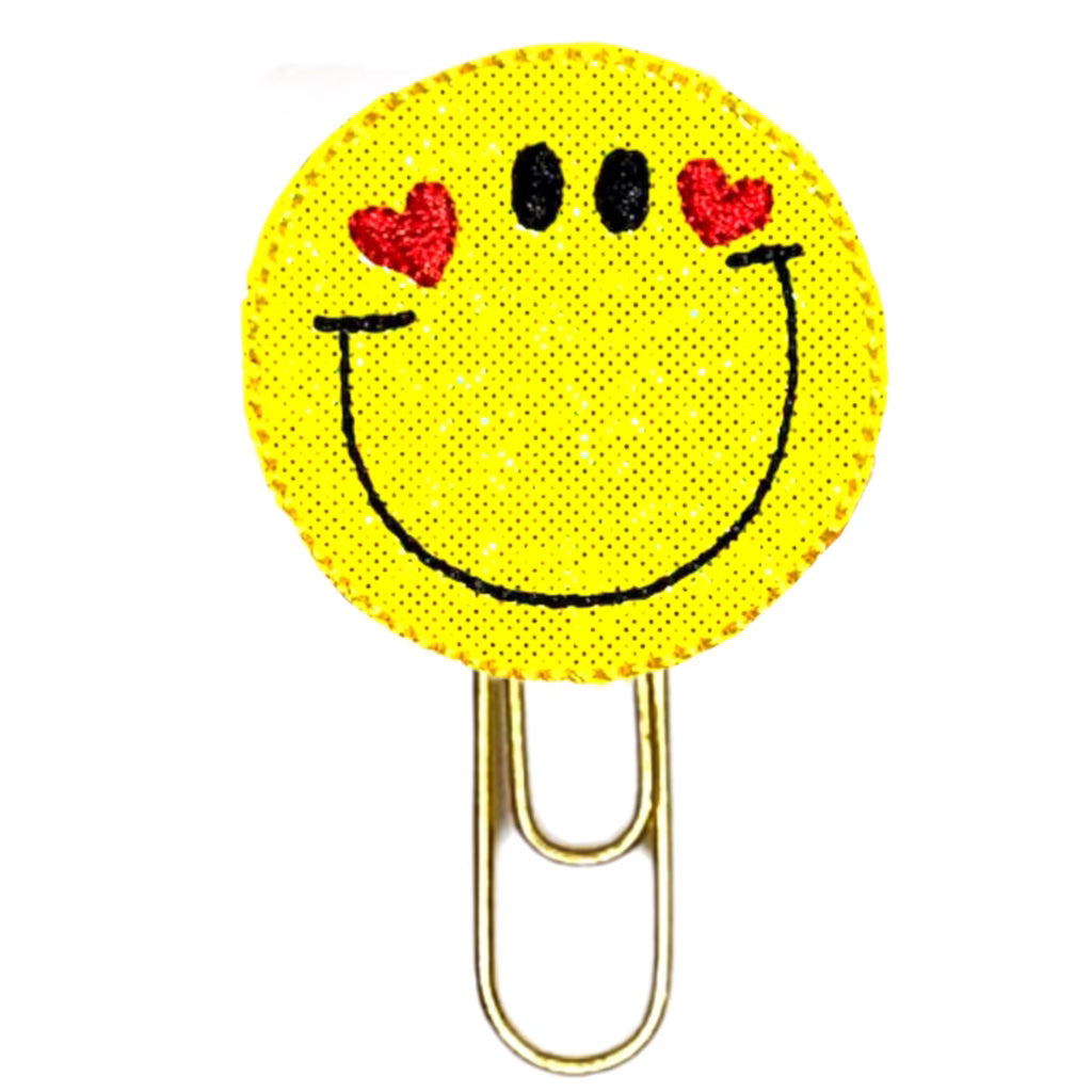 Happy Face novelty paper clip.