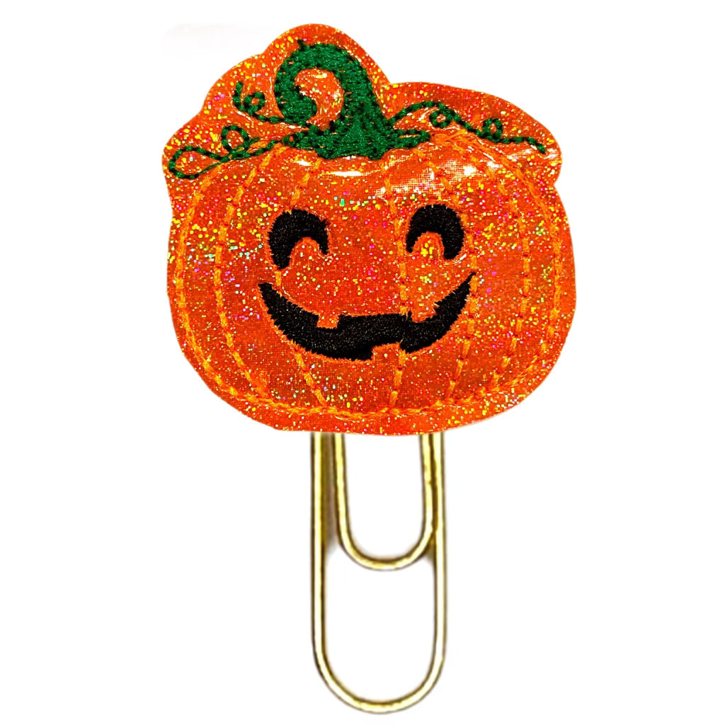 Jack O'Lantern novelty paper clip.