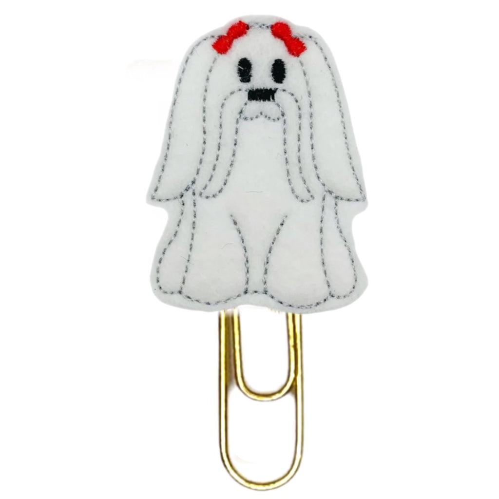 Maltese novelty paper clip is shown on a white background.