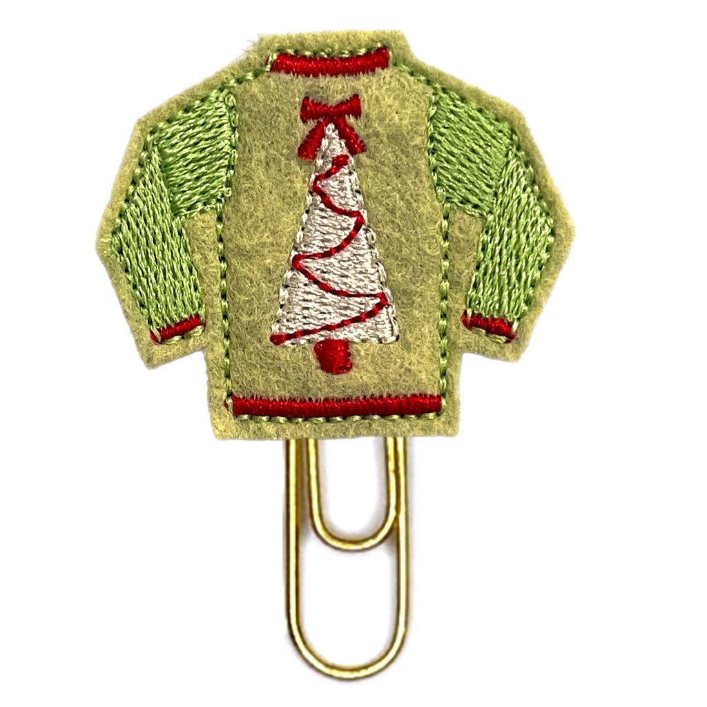 Ugly Christmas Sweater novelty paper clip.