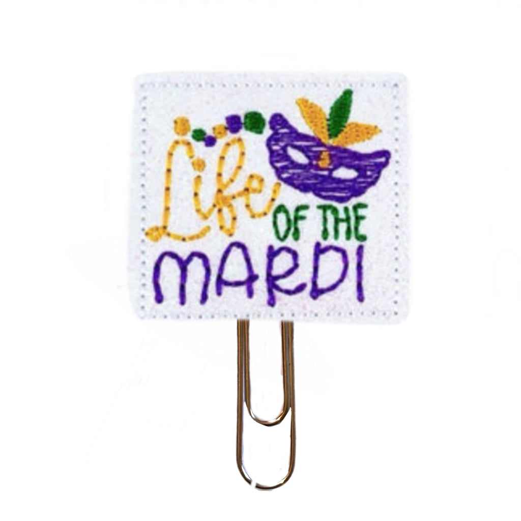 Life of the mardi novelty paper clip.